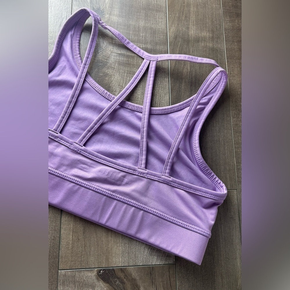 Kids Joe Fresh Active Purple Sports Bra - Picture 5 of 5